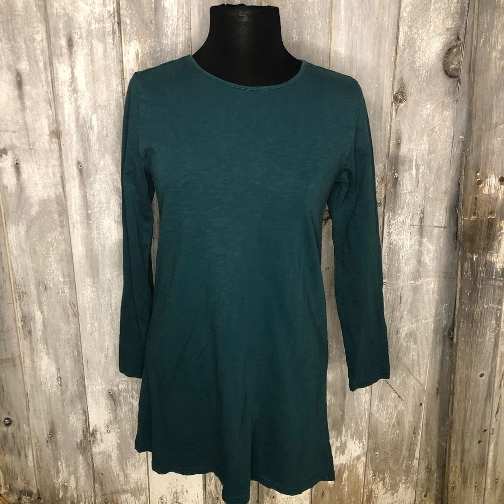 Teal shift dress